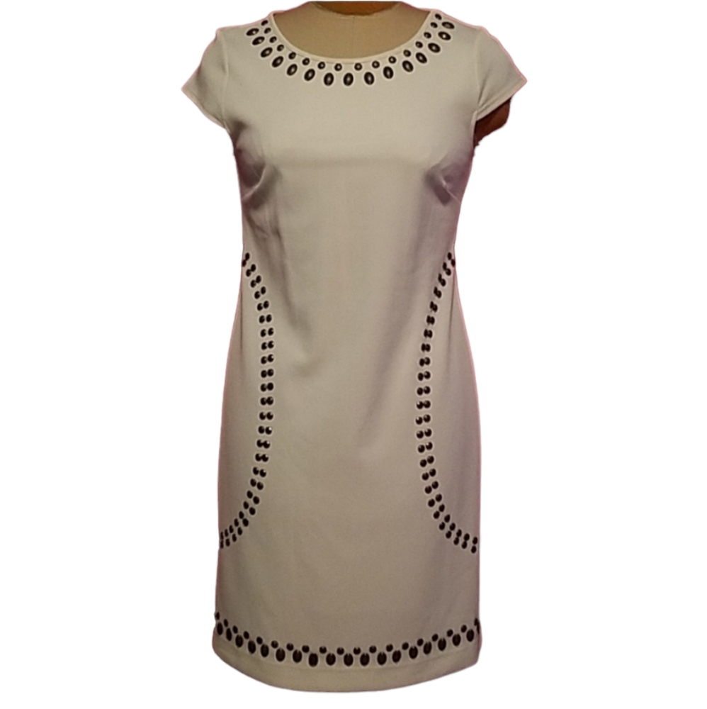 ECI Cream Color Flattering Dress 8